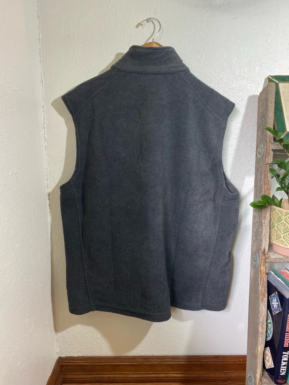 Columbia Men's Steens Mountain Fleece Vest in Charcoal Heather Size XL